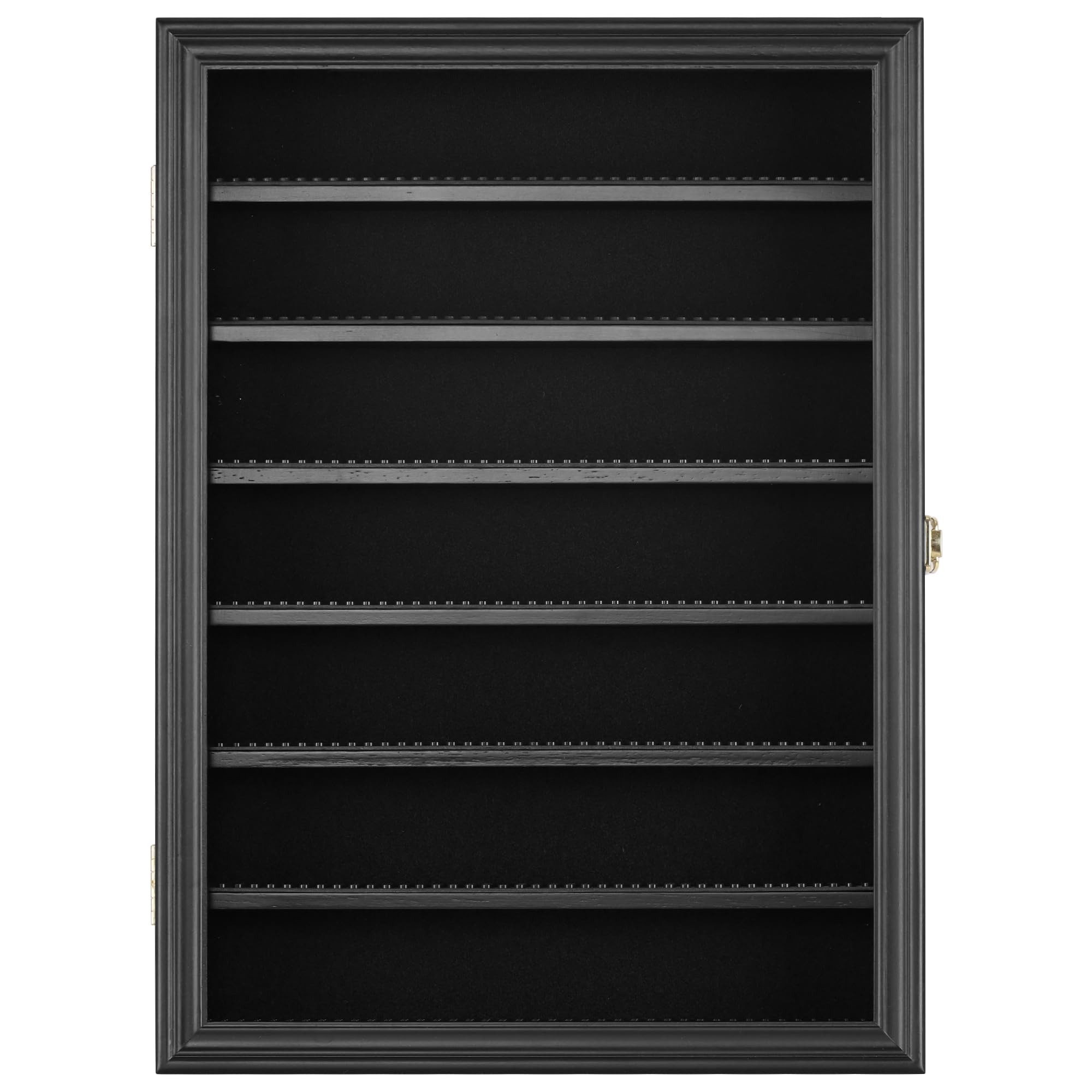 DisplayGifts Minifigure Display Case wall-mount hooks ready for quick installation.