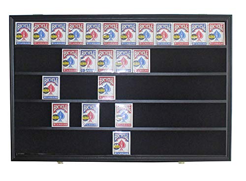 DisplayGifts playing card display case frame shows a neat, organized deck collection.