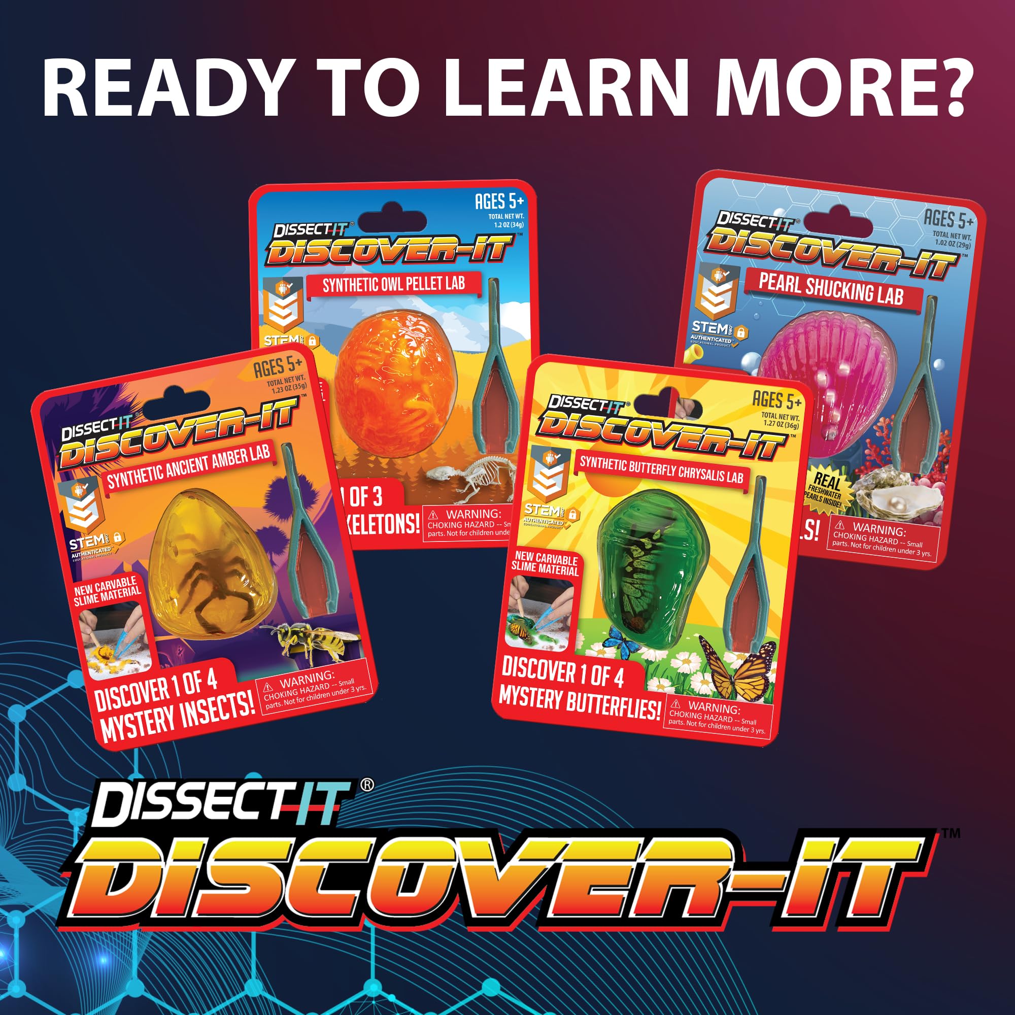 Dissect It Discover-It learning guide included enriches paleontology curiosity at home.