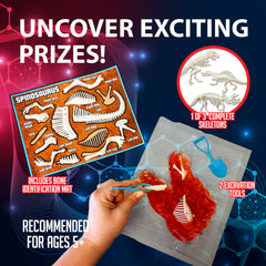 Dissect It Discover-It dinosaur skeleton model enables hands-on anatomy exploration.