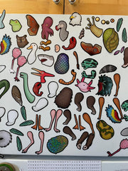 Dissent Pins magnets used on various metal surfaces sparking creative storytelling sessions.