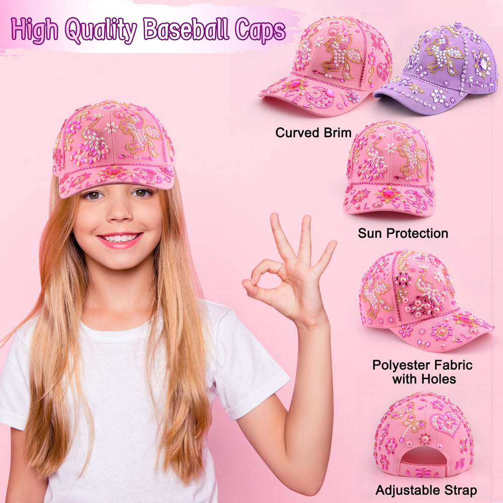 Distasio pink baseball cap for kids, adjustable and comfortable for daily wear.