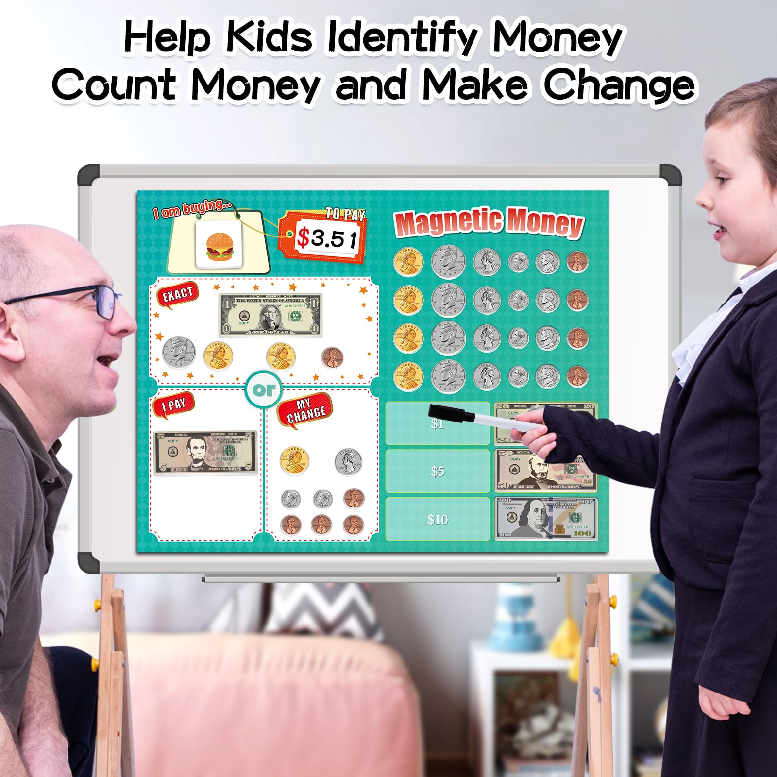 Distasio pretend money 100-dollar bills help visualize large transactions