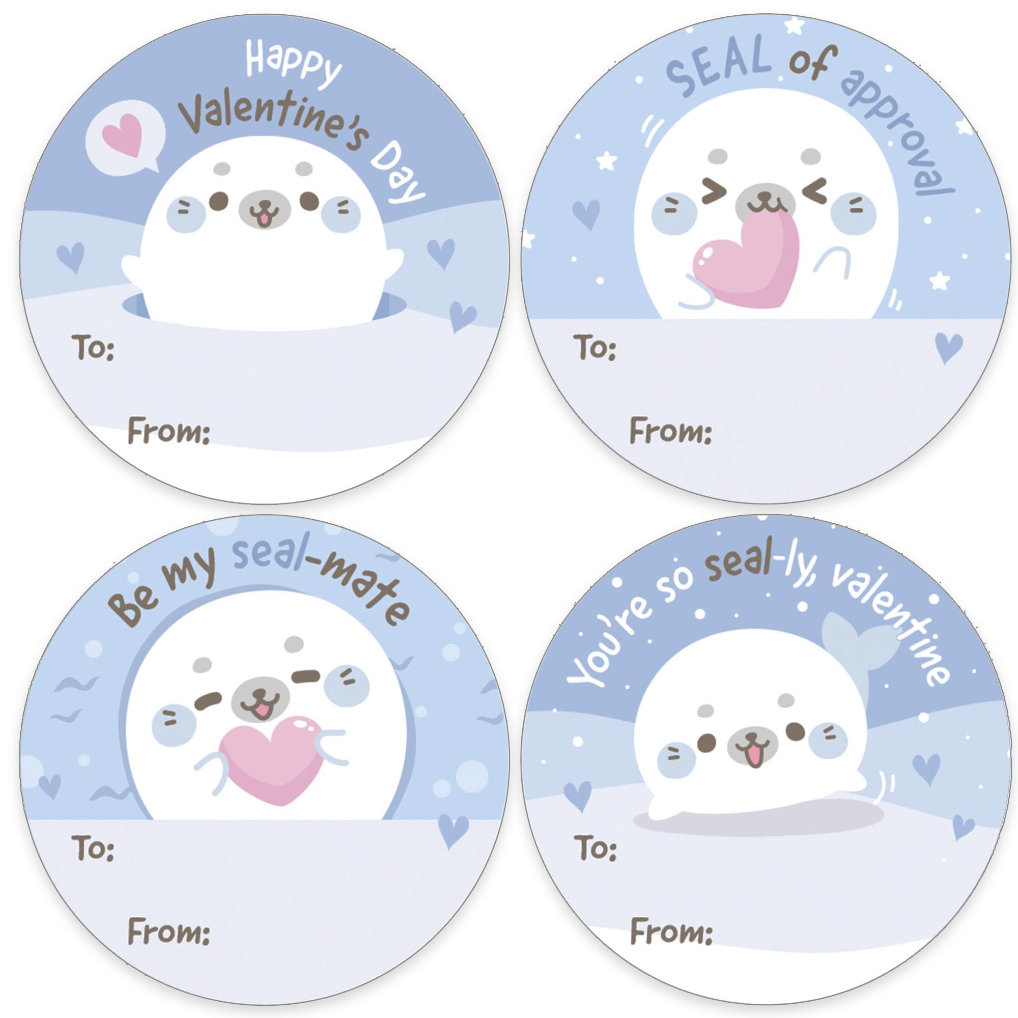 DistinctivS Arctic Seal Pup sticker design 1 for classroom treats