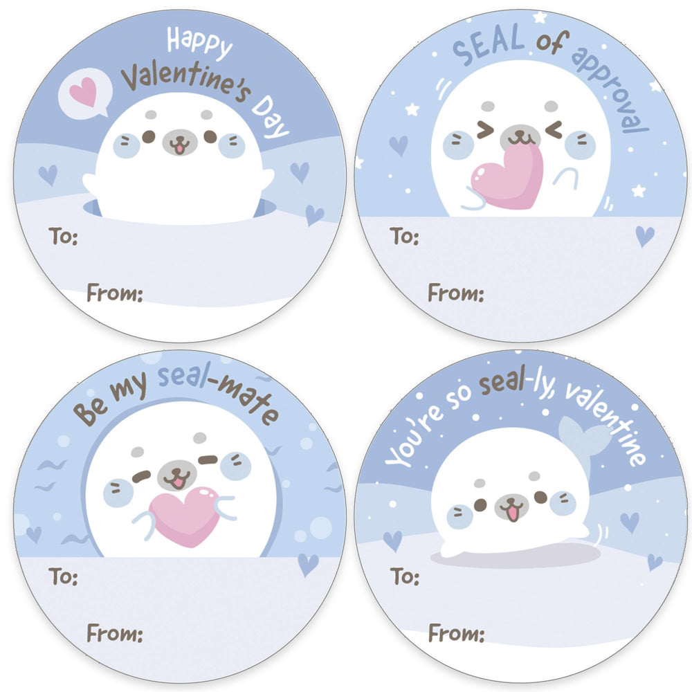 DistinctivS Arctic Seal Pup sticker design 1 for classroom treats