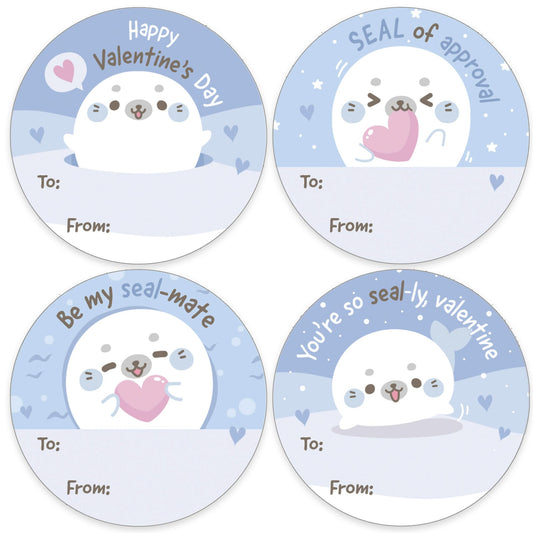 DistinctivS Arctic Seal Pup sticker design 1 for classroom treats