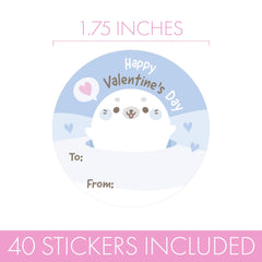DistinctivS Arctic Seal Pup sticker design 3 fits fruit snacks elegantly