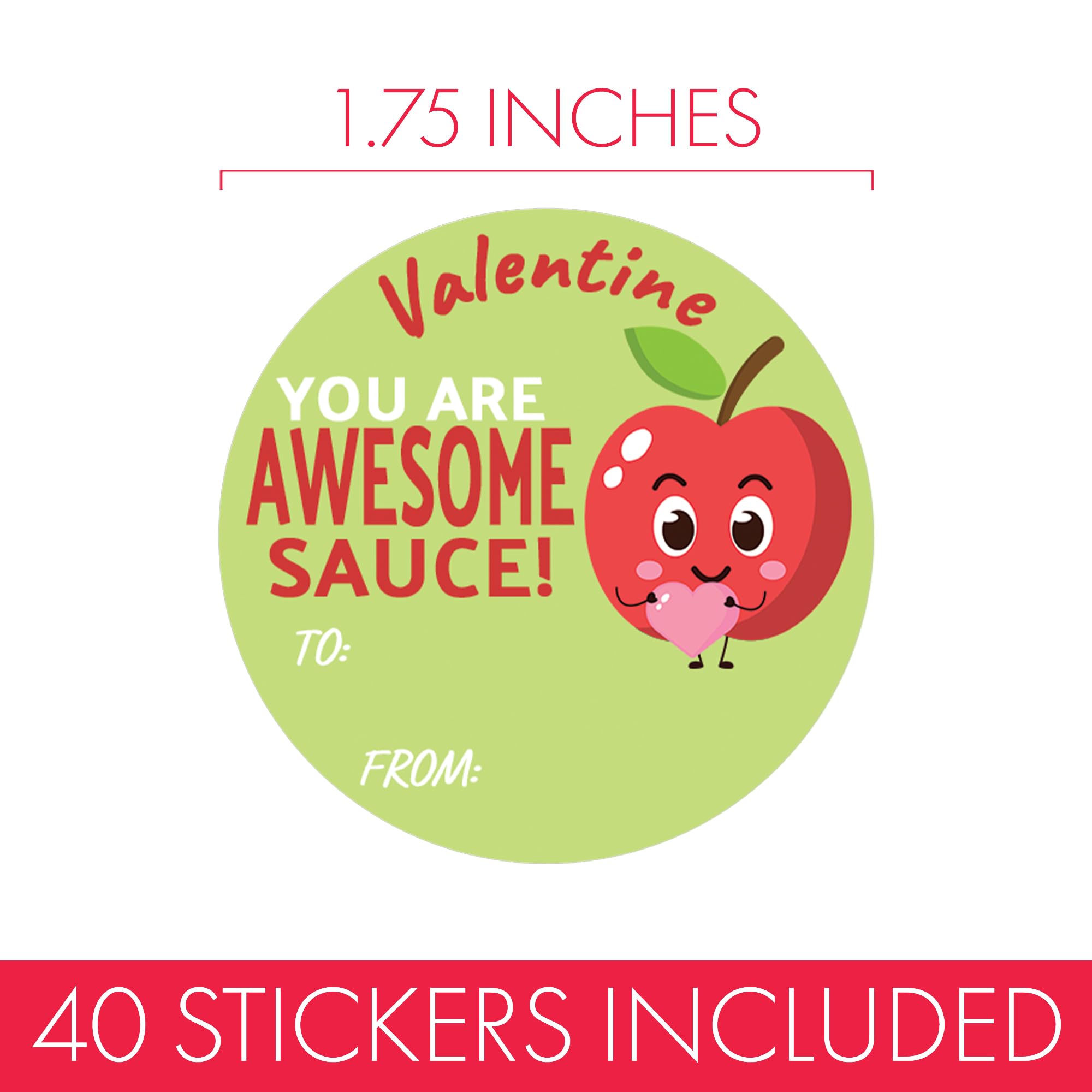 DISTINCTIVS to-and-from apple sticker tag for easy gifting