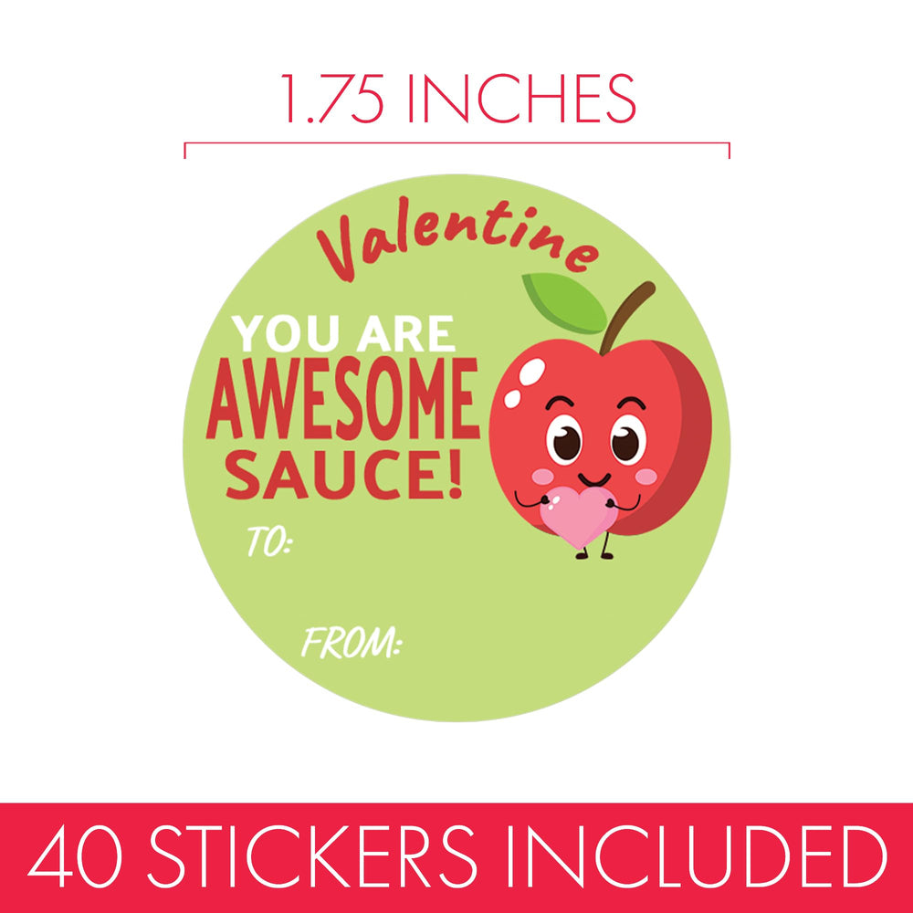 DISTINCTIVS to-and-from apple sticker tag for easy gifting