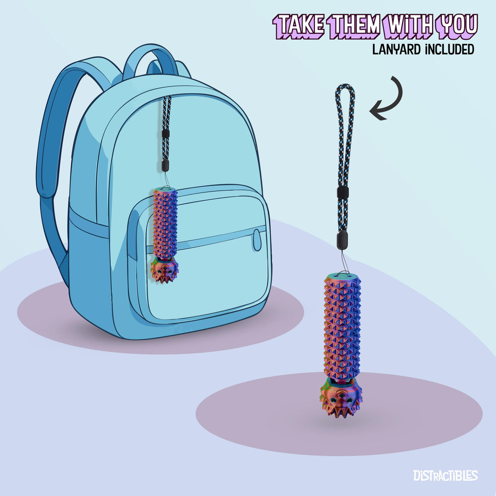 Hedgy blue color offers vibrant, discreet stress relief