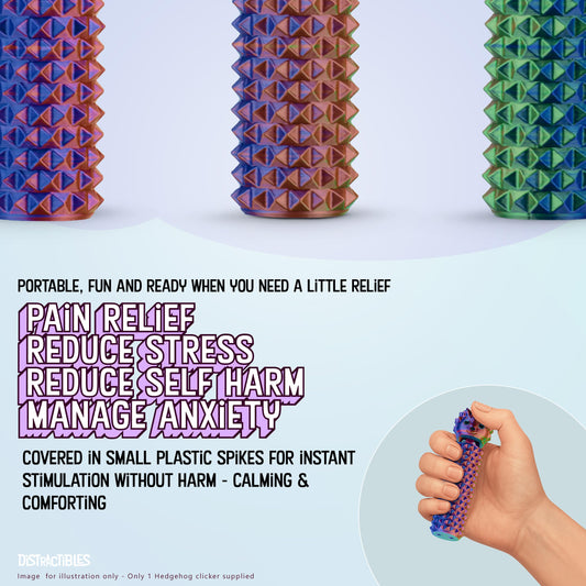Hedgy spikes texture enhances sensory feedback for calm concentration