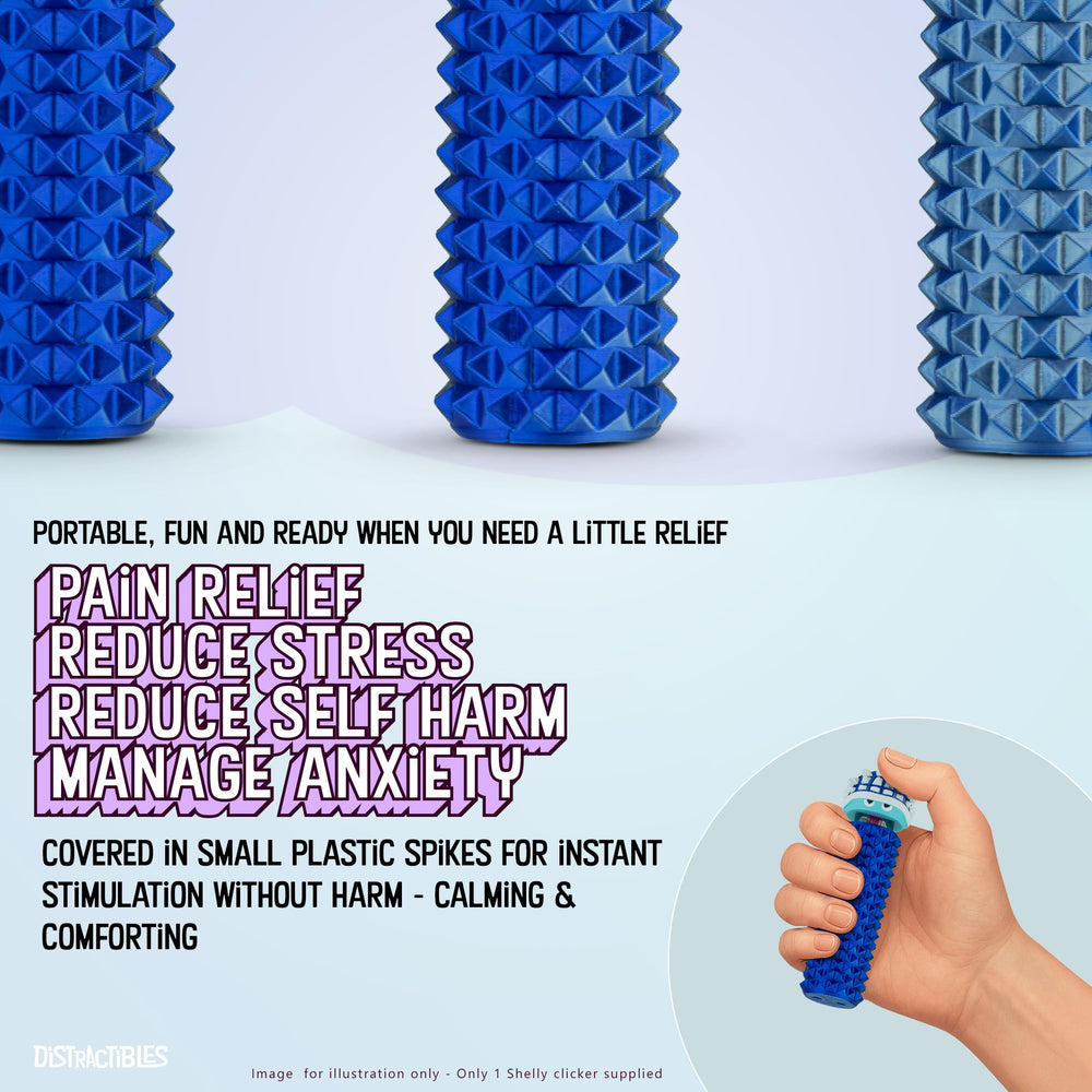 Distractibles Shelly raised spikes provide textured stimulation for concentration