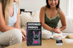 Disturbed Friends vote cards used for quick group polls at gatherings.