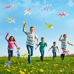 Diteryy blue foam airplane for precise throwing and outdoor exploration.