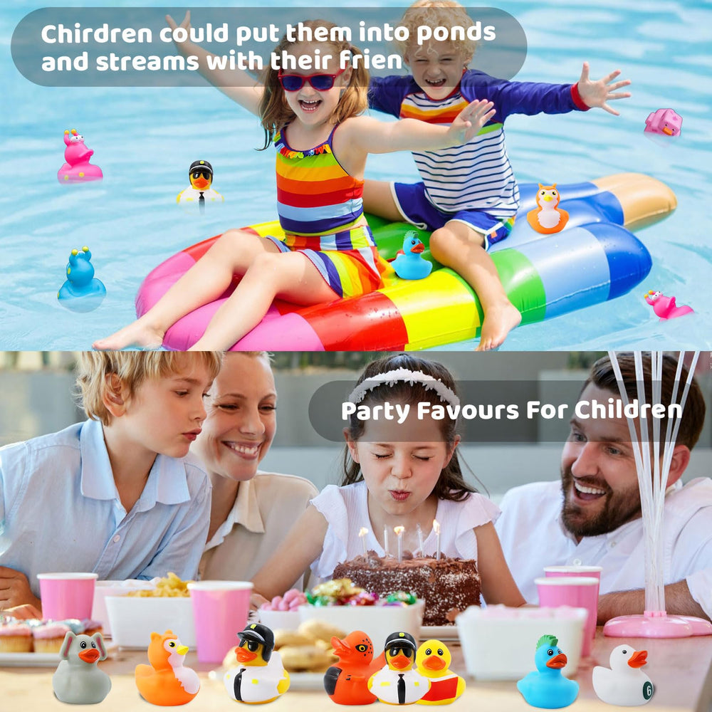 Diteryy ducks are safe to touch, durable, and great for group activities