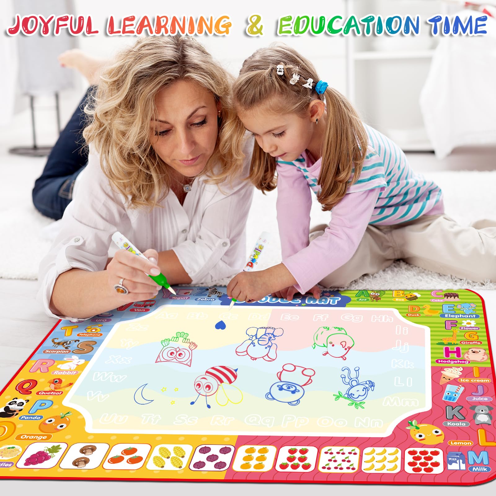 A colorful gift-ready presentation makes the Diteryy Water Doodle Mat a thoughtful present.
