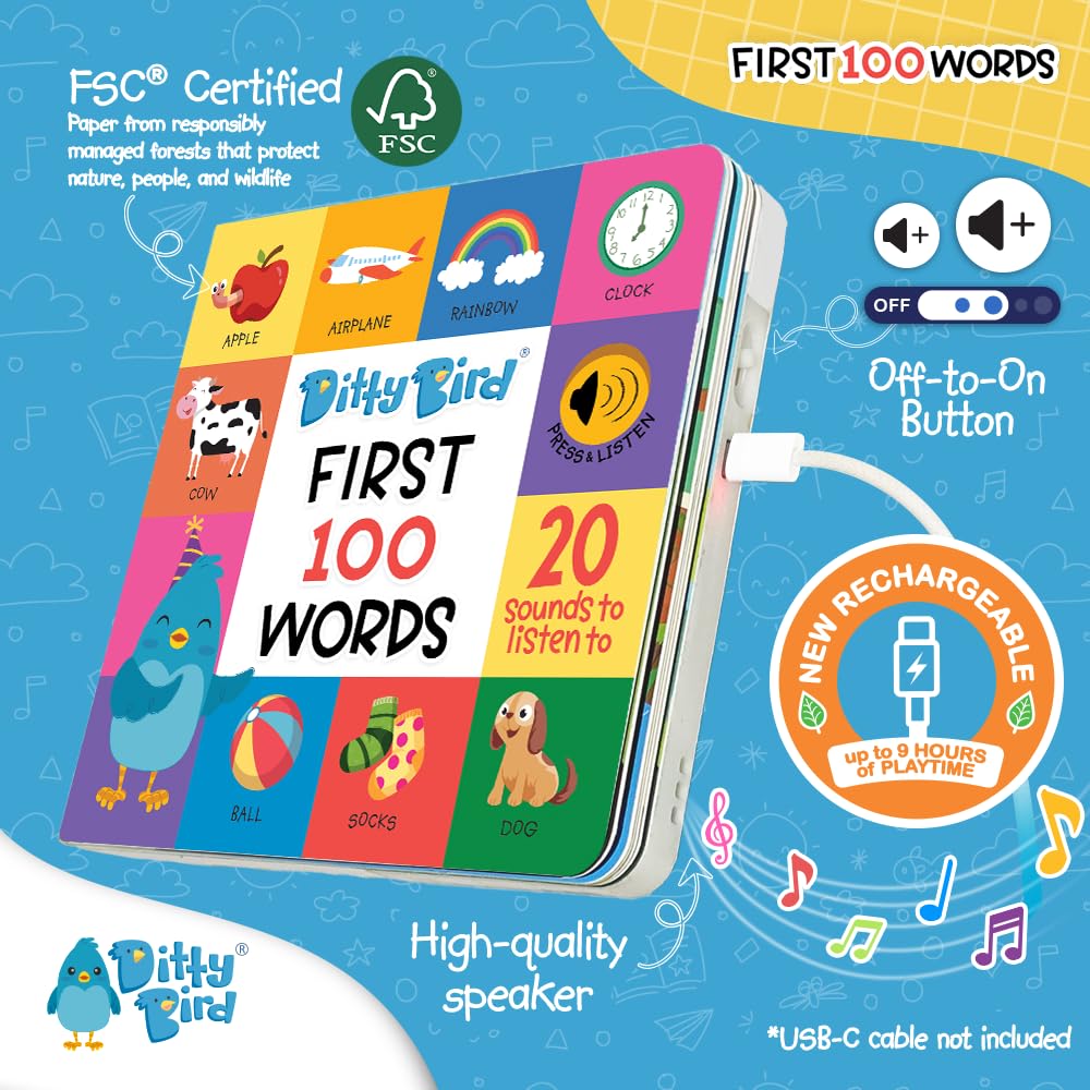 Ditty Bird round corners and easy flip design keep little hands safe.
