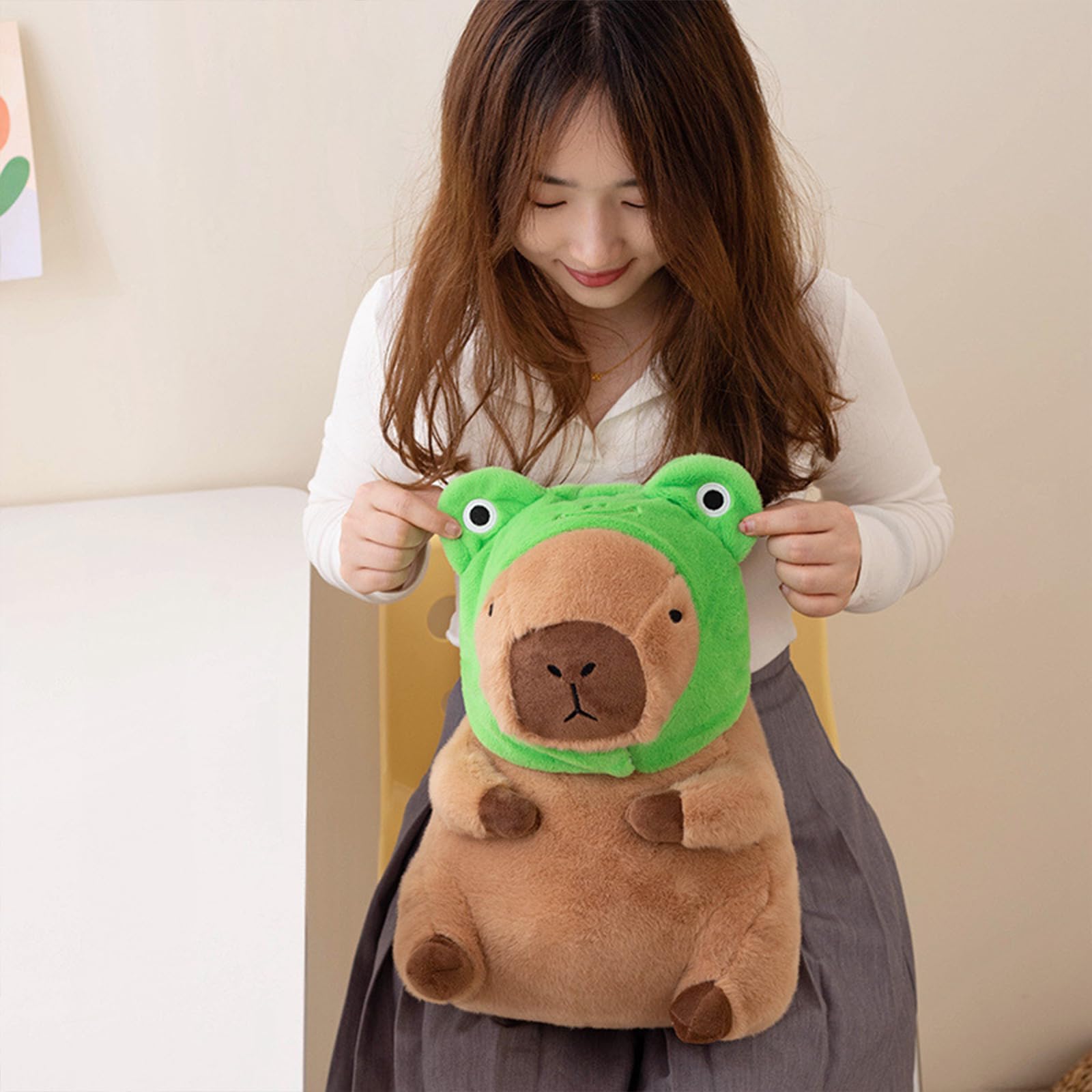 Ditucu capybara plush shown as a gift-ready item for kids and fans.