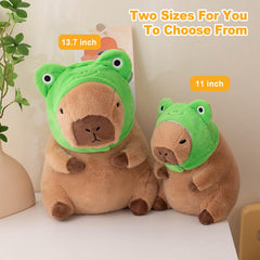 Ditucu capybara plush decorates a sofa or car with cute charm.