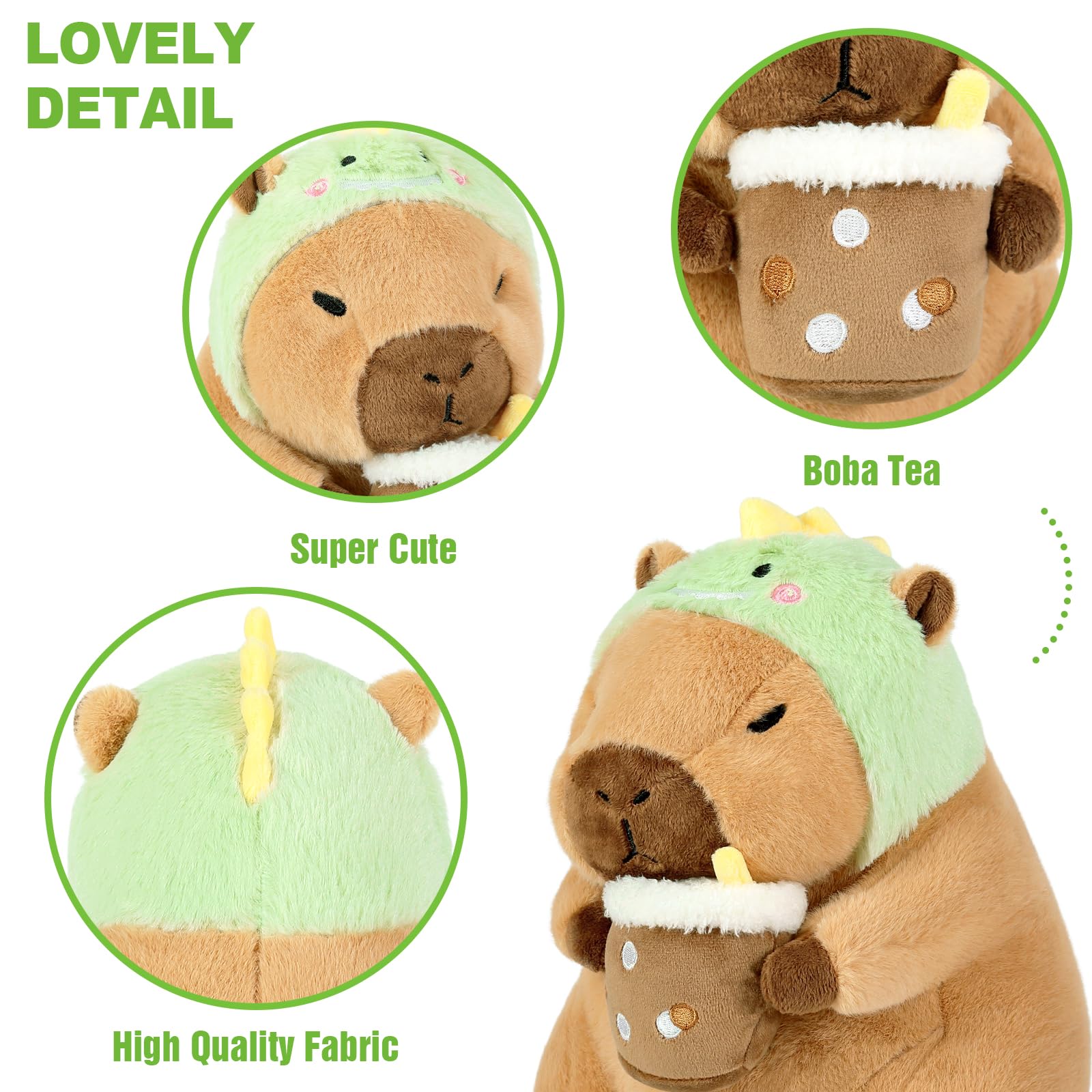 Ditucu dinosaur-capybara plush, unique design adds whimsy to any decor.