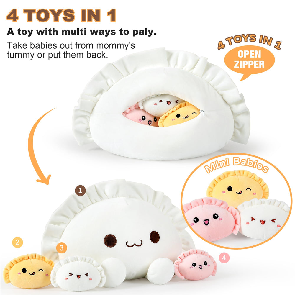 Ditucu dumpling little 4-inch plush #1 with kawaii face for cozy play.