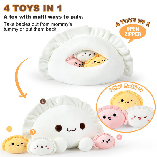 Ditucu dumpling little 4-inch plush #1 with kawaii face for cozy play.