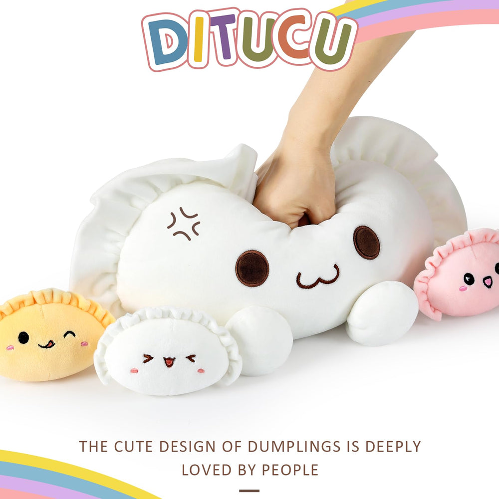 Ditucu dumpling plush fabric is soft, resilient and cuddle-friendly.