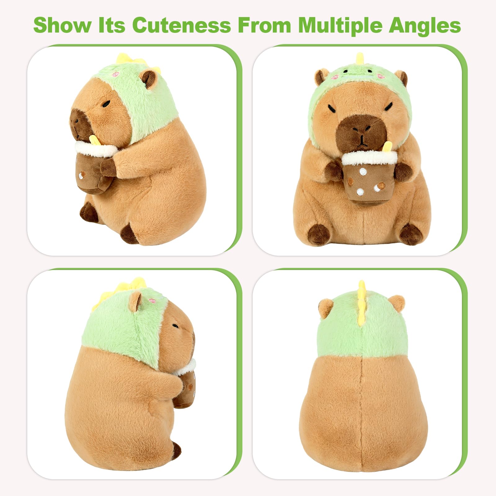 Ditucu vacuum-packed capybara plush, easy to revive with sun or dryer.
