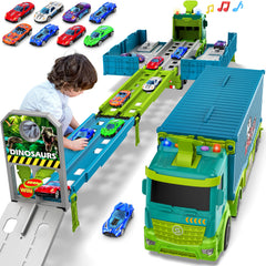 Diuerma carrier-truck race track full set for imaginative transport play.