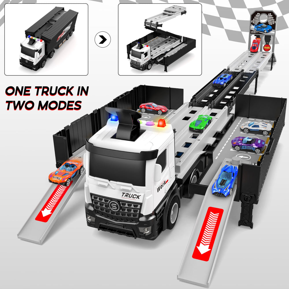 Diuerma flashing lights and traffic horn sounds enhance realism