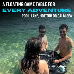DIVEBLAST table holds up to 50 lbs for drinks and cards