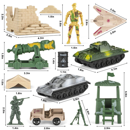 Divwa Army Men commander and combatant figures for action storytelling.