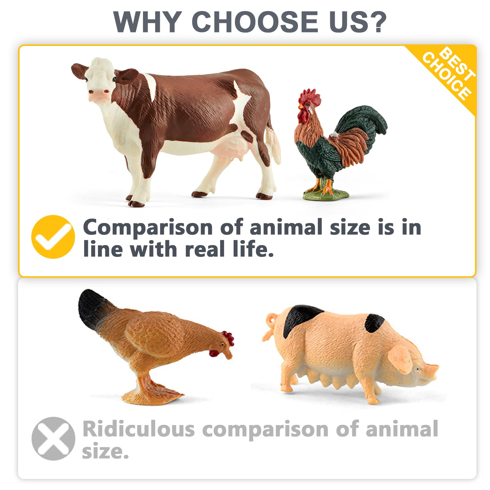 Divwa farm animal toy chicken figure encourages classroom or playroom pretend farming