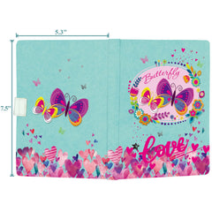 DWIYITTN butterfly journal with 7mm ruled lines for neat writing