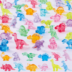 DIYDEC 120pcs mini dinosaur figurines pack for versatile decor.