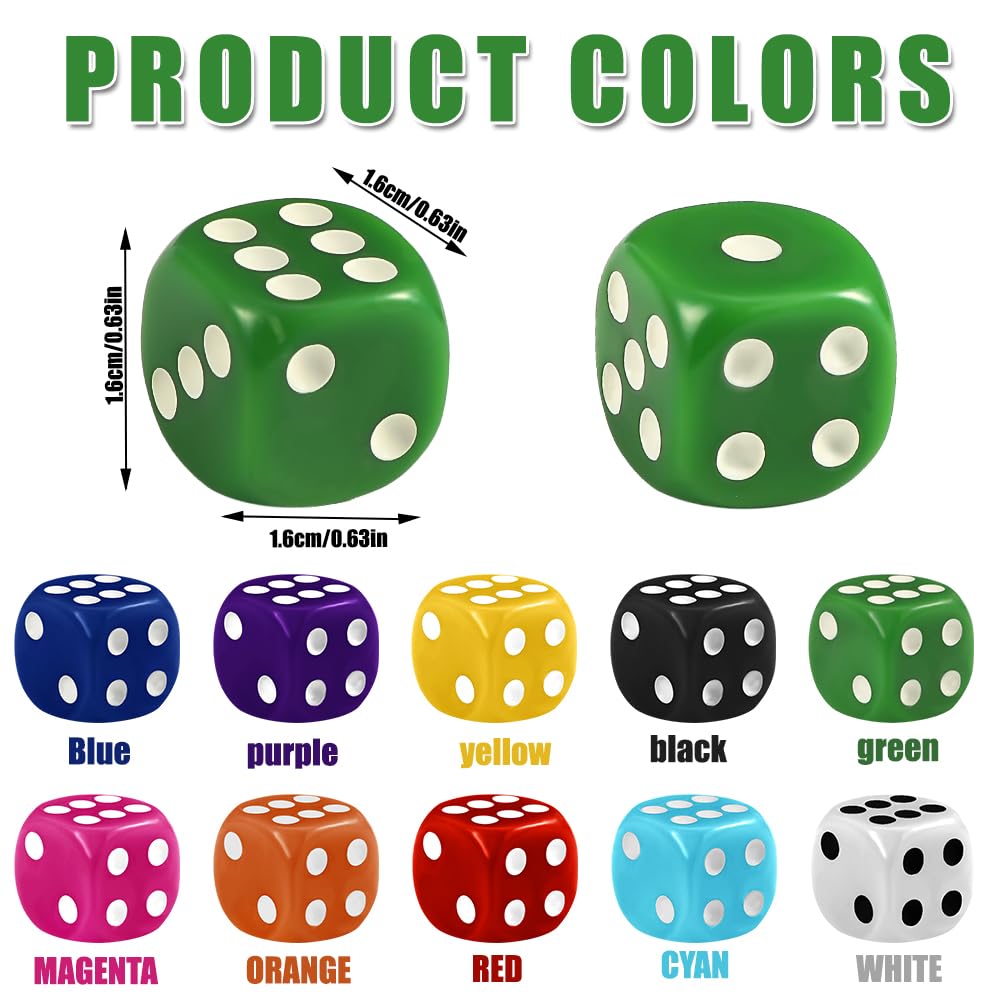 DIYDEC acrylic dice set - durable for classroom and family play.