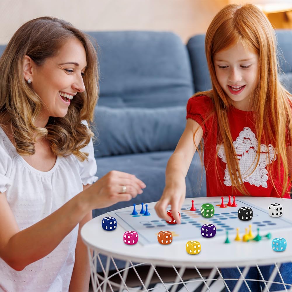 DIYDEC 100pcs dice kit for party games and teaching.