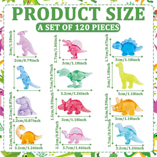 DIYDEC multi-color resin dinosaurs set for dollhouses and micro landscapes.
