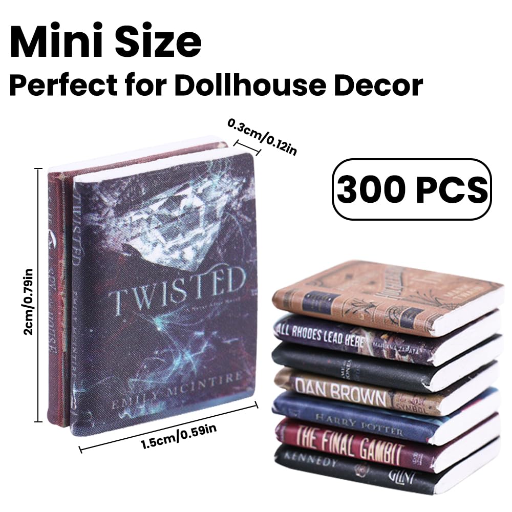 DIYDEC mini books close-up shows foam texture for durable, long-lasting decoration.