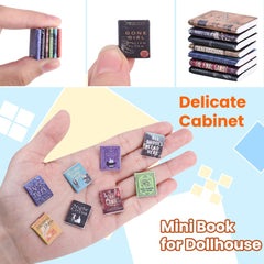 DIYDEC mini books in varied colors brighten shelves and inspire creative display ideas.