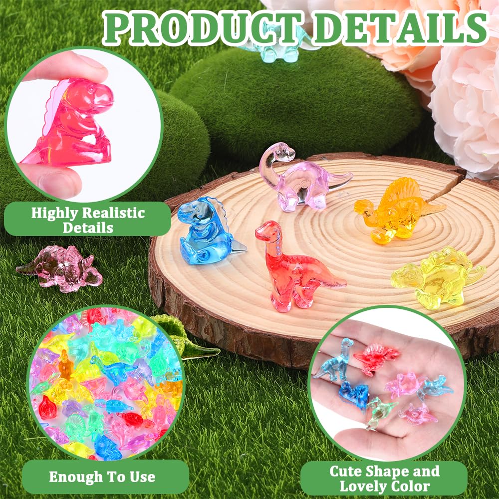 DIYDEC mini dinosaur figures for tiny garden accents and décor.