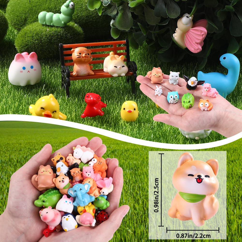 DIYDEC mini resin lion figure for vivid farm-style decor