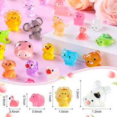 DIYDEC resin miniatures glow-in-the-dark duck for night-time display.