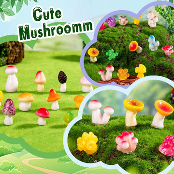 DIYDEC resin mushrooms for aquariums brighten tanks with durable figures