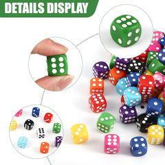 DIYDEC rounded-corner 6-sided dice for smooth rolling in games.