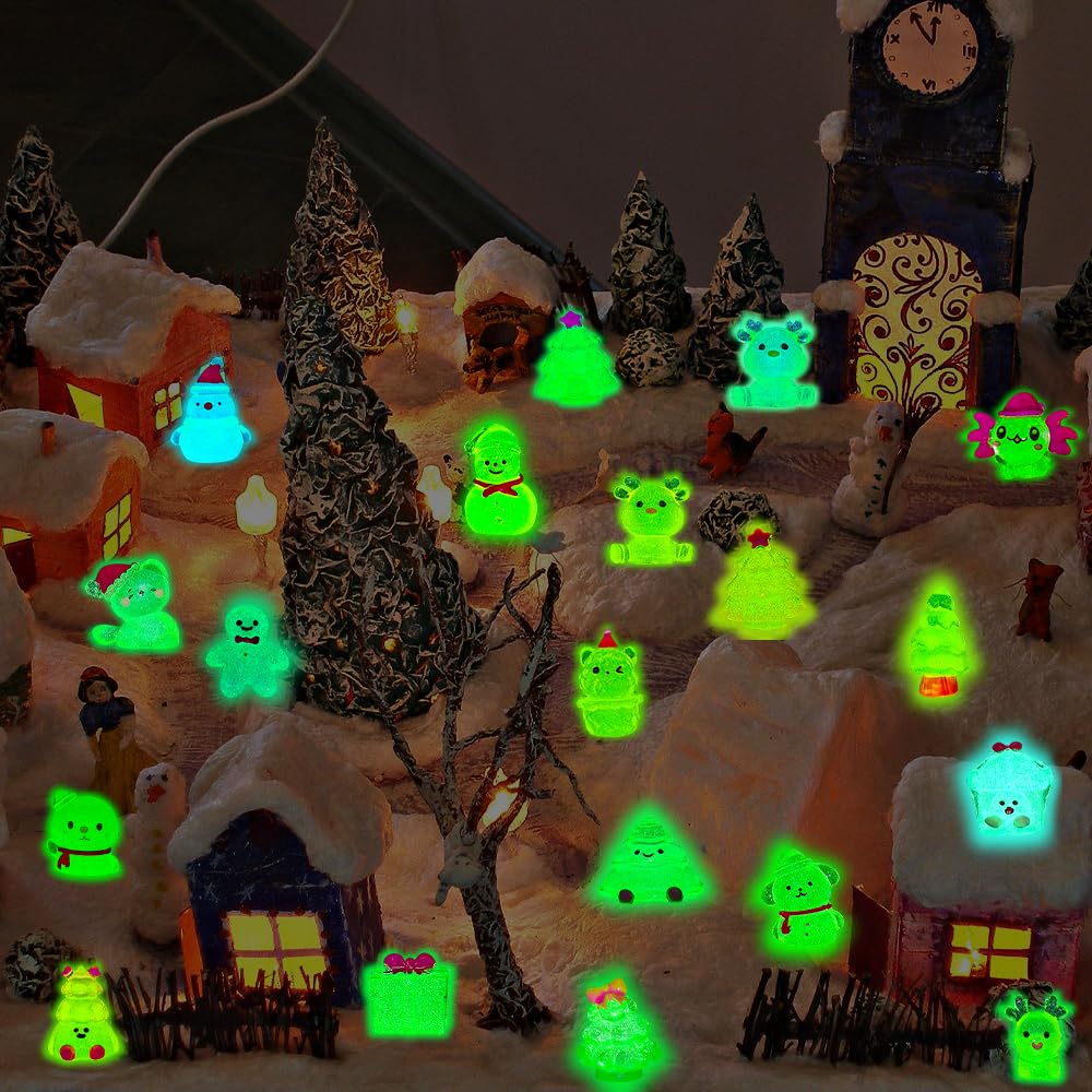 DIYDEC star miniature glow brightens night shelves or windows