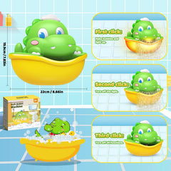 Kids enjoy the Diyfrety bath bubble toy during bath time