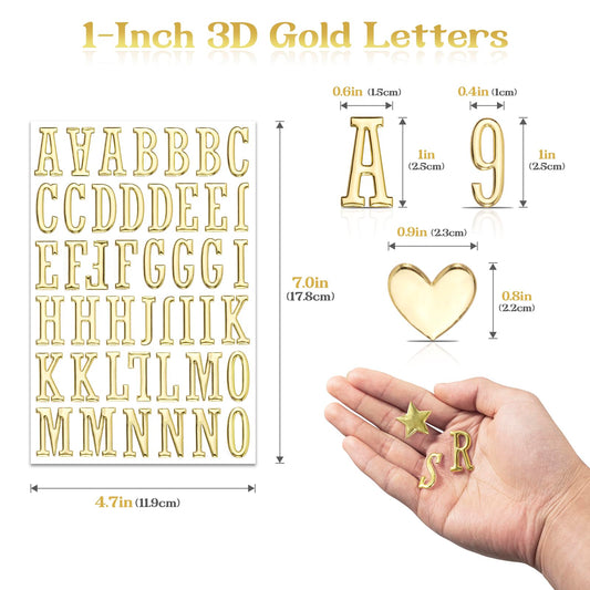 Dizdkizd gold numbers give playful dimension to gifts and journals.
