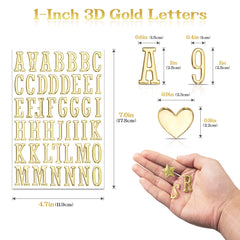 Dizdkizd gold numbers give playful dimension to gifts and journals.