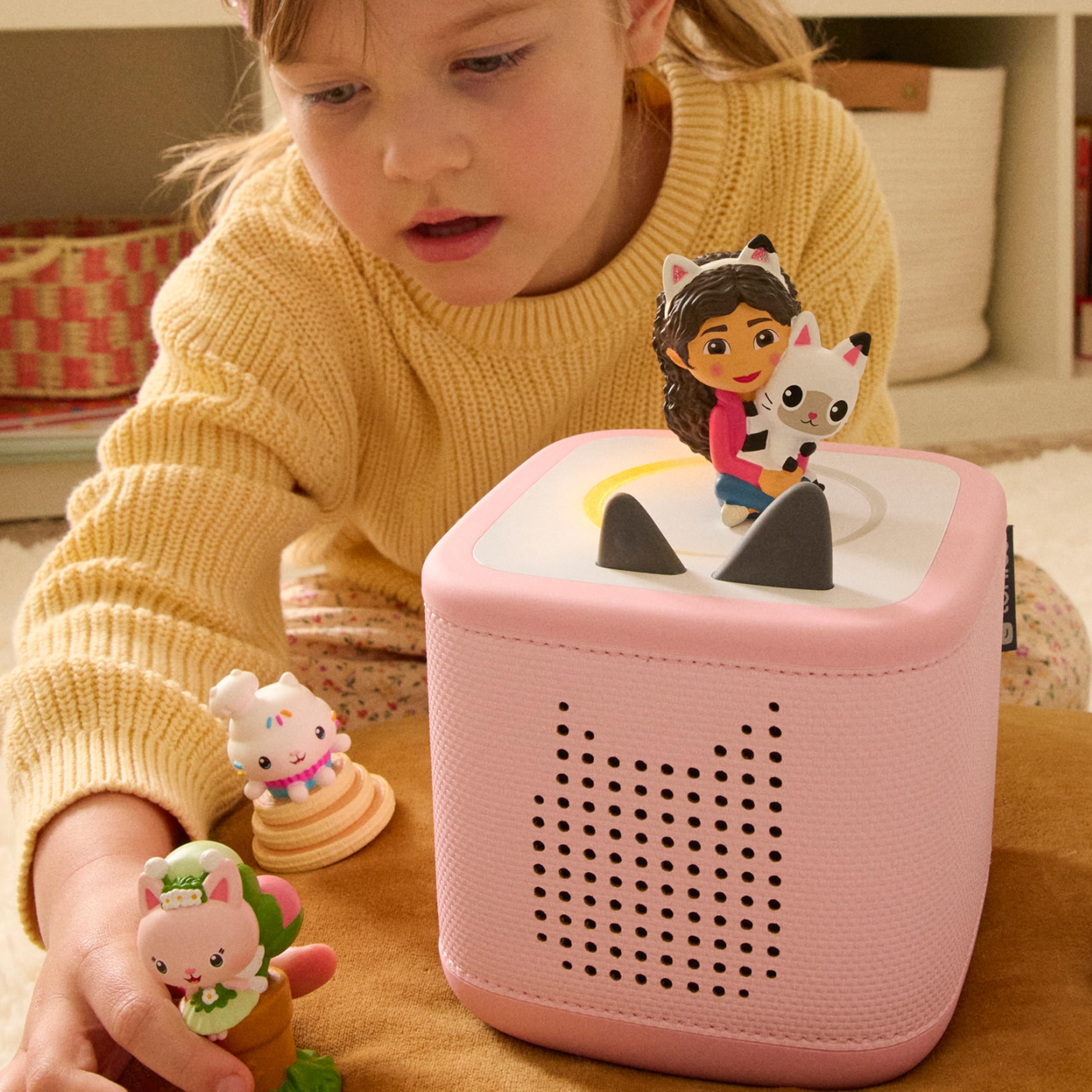 Tonies DJ Catnip groove-back scene invites kids to explore problem solving.